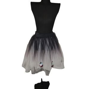Weissman Black & White Tutu Flowers Dance Recital Dress Costume Size Adult Small